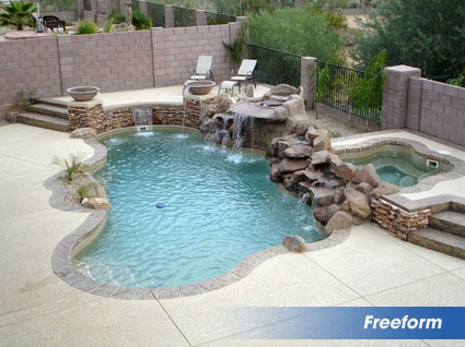 Freeform swimming pools